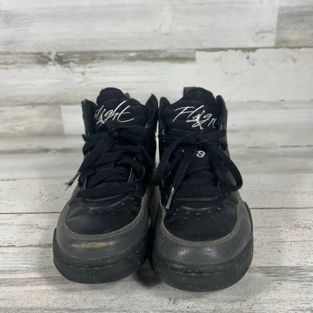 Nike‎ Jordan Flight Kid's Sneakers 654262-005 Black Lace Up Size 4Y